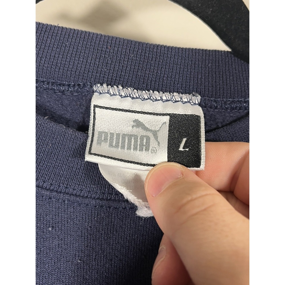 Vintage Y2K Puma New York Yankees Sweatshirt 2000 AL Champs Men's Large Navy (H) - Picture 6 of 8